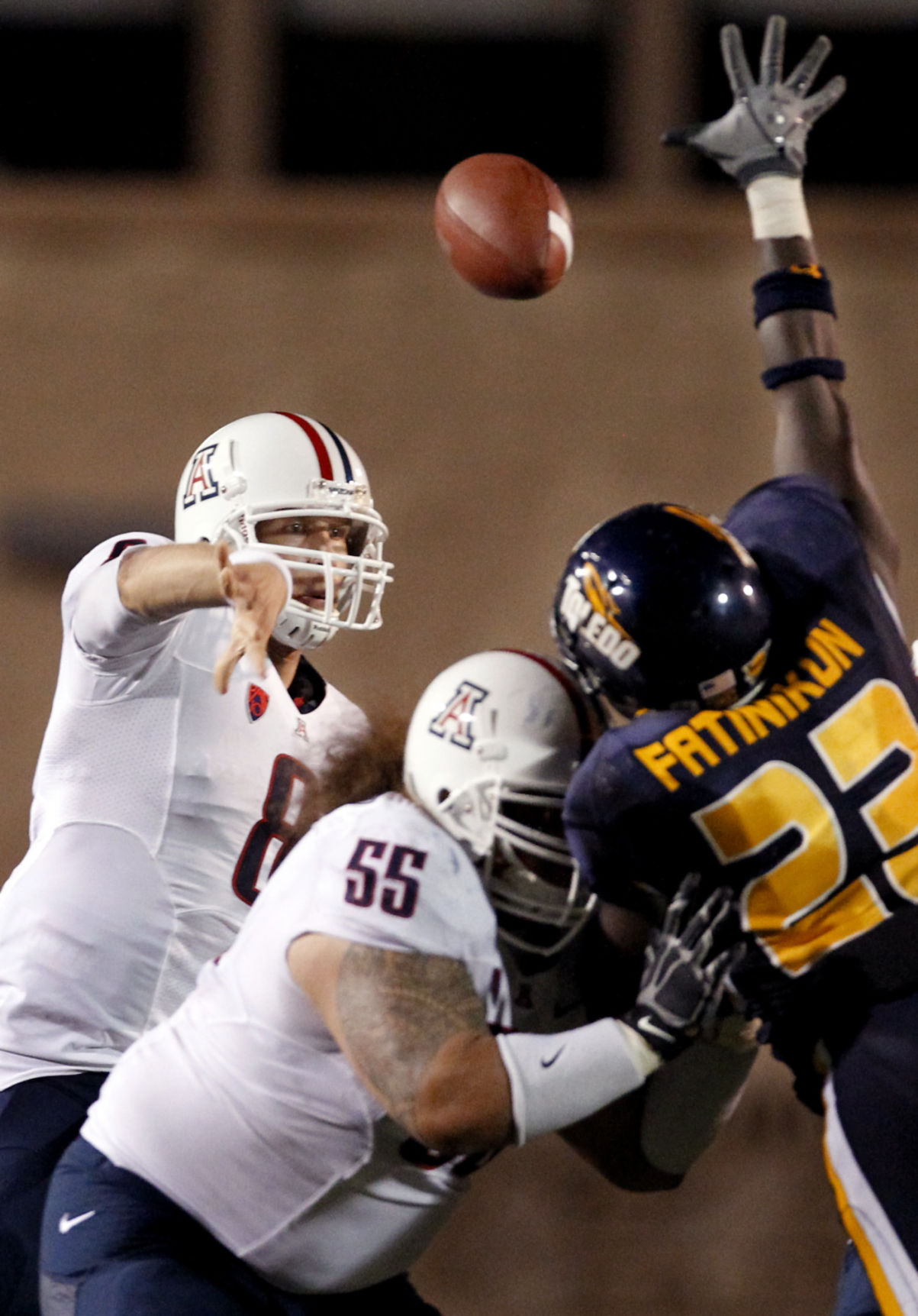University of Arizona quarterback Nick Foles